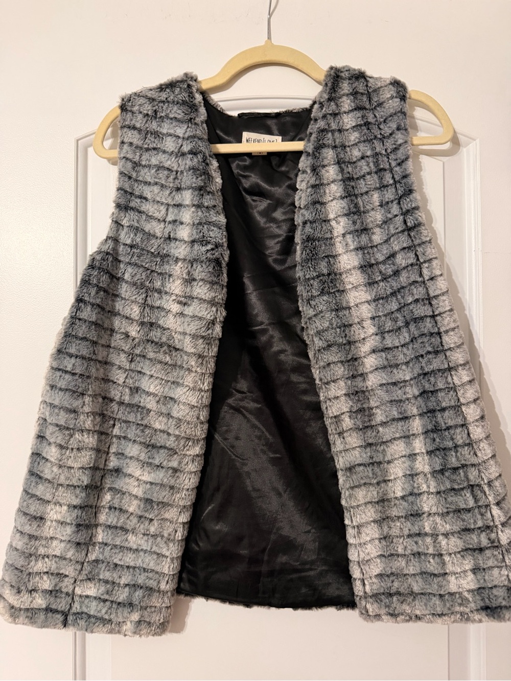Faux Fur Open Front Vest